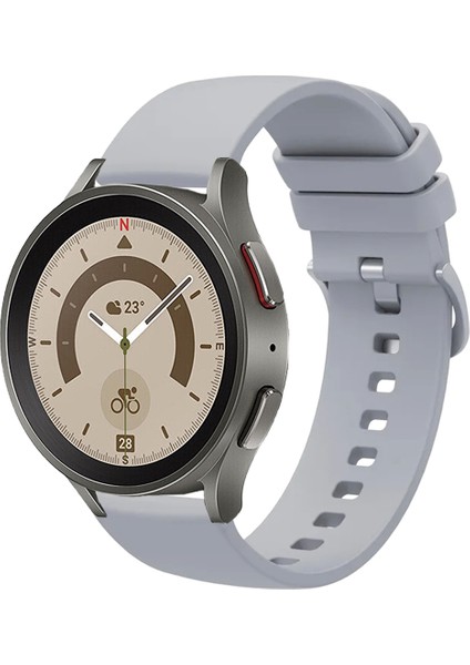 Samsung Galaxy Watch 4 5 5pro 6 7 FE 40mm ve 44mm ile Uyumlu Kordon Jel Silikon Tokalı Kayış