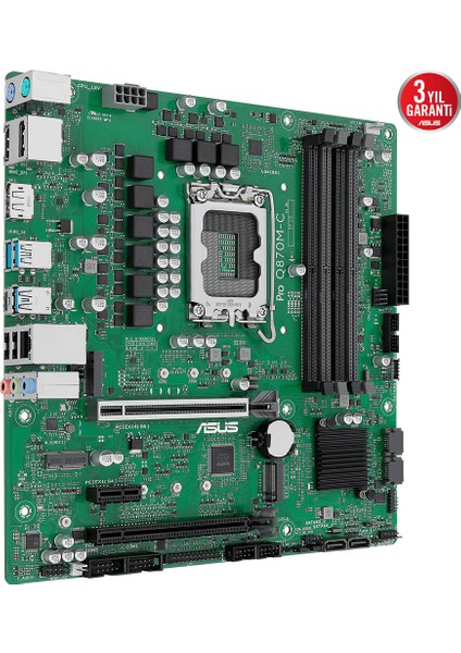 Pro Q870M-C-CSM Intel Q870 LGA1851 Ddr5 6400 2xdp HDMI Çift M2 Usb3.2 Tpm Matx Intel Vpro Desteği. Asus Control Center Express