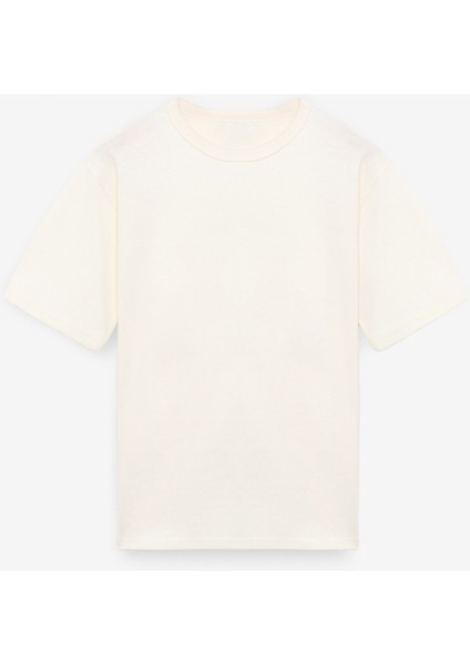 Catwalk Erkek %100 Pamuk Regular Fit Ekru T-Shirt