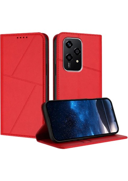 Kart Yuvaları ve Kickstand Anti-Parmak Izi ile Honor 200 Lite Için Kılıf (Yurt Dışından)