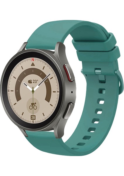 Samsung Galaxy Watch 4 5 5pro 6 7 FE 40mm ve 44mm ile Uyumlu Kordon Jel Silikon Tokalı Kayış