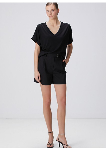 Siyah Kadın Basic T-Shirt 1094709 fiyatları
