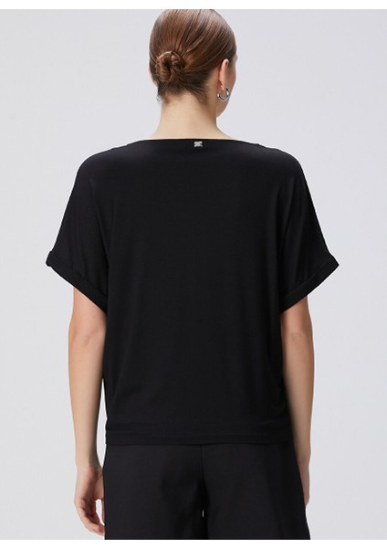 Siyah Kadın Basic T-Shirt 1094709 indirimleri