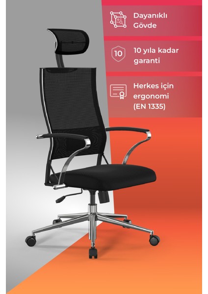 Ergolife Sit Air-180 Ergonomik Yönetici Koltuğu / Ofis Sandalyesi - 574.5D.40.2A2