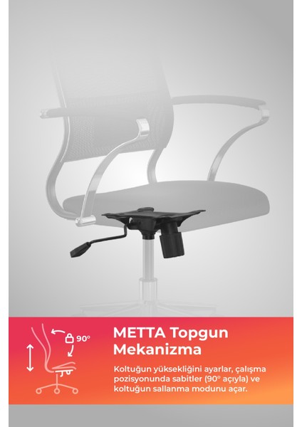 Ergolife Sit Air-180 Ergonomik Yönetici Koltuğu / Ofis Sandalyesi - 574.5D.40.2A2