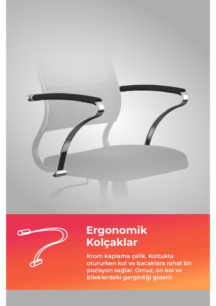 Ergolife Sit Air-180 Ergonomik Yönetici Koltuğu / Ofis Sandalyesi - 574.5D.40.2A2