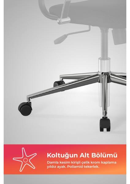 Ergolife Sit Air-180 Ergonomik Yönetici Koltuğu / Ofis Sandalyesi - 574.5D.40.2A2