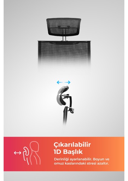 Ergolife Sit Air-180 Ergonomik Yönetici Koltuğu / Ofis Sandalyesi - 574.5D.40.2A2