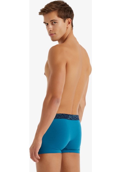 Erkek Pamuk Elastan Boxer 9556 - Mavi fiyatları