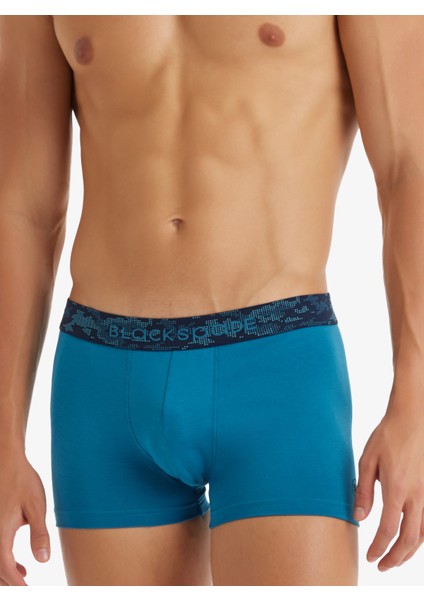 Erkek Pamuk Elastan Boxer 9556 - Mavi modelleri