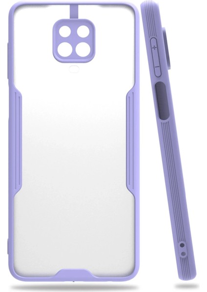 Xiaomi Redmi Note 9s Kılıf Platin Silikon - Lila Glstd