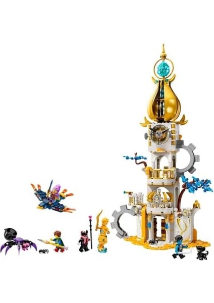 2'si 1 Arada Kum Adam'ın Kulesi 71477 - Kız ve Erkek Çocukları Için 2 Yapım Seçeneği ile Örümcek ve Kuş Hayvan Figürleri ve 5 Minifigür Içeren Fantastik Doğum Günü Hediyesi (723 Parça)