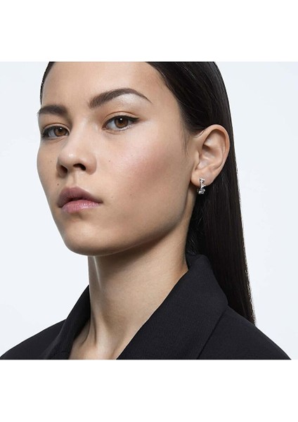 5632467 Swarovski Küpe Millenia:ortyx Pierced Earrings Mini Hoop Triangle Rhodium Shiny White fiyatları