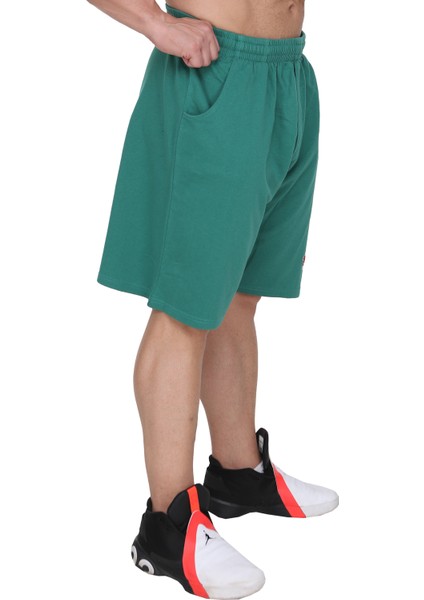 Pamuklu Yeşil Spor Şort 1393 modelleri