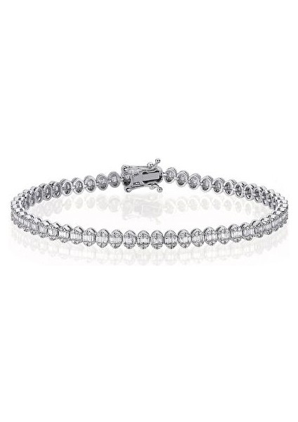 1,95 Ct Su Yolu Pırlanta Bileklik