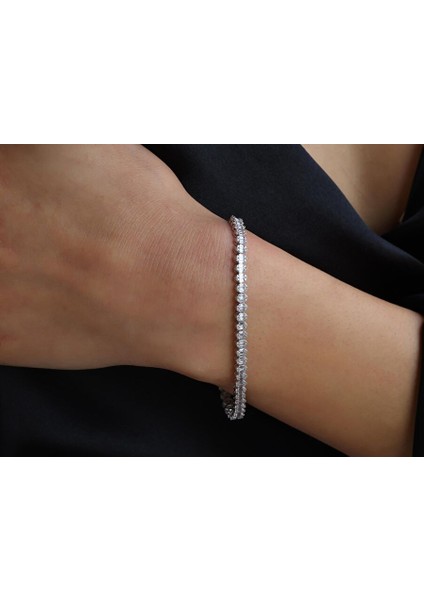 1,95 Ct Su Yolu Pırlanta Bileklik