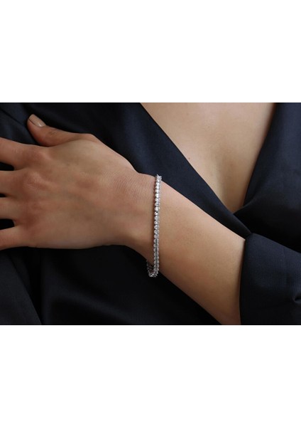 1,95 Ct Su Yolu Pırlanta Bileklik