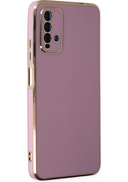Xiaomi Redmi 9t Kılıf Volet Silikon - Mor Glstd
