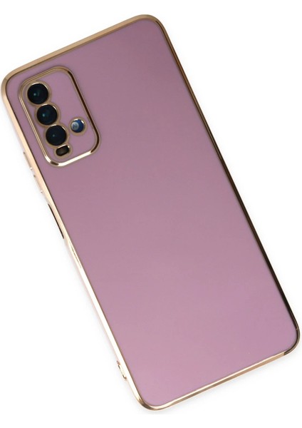 Xiaomi Redmi 9t Kılıf Volet Silikon - Mor Glstd modelleri