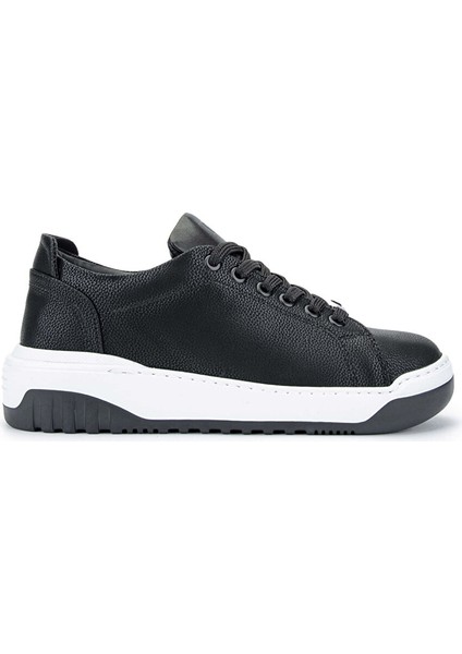 Kadın Suni Deri Siyah/lacivert Sneakers & Spor Ayakkabı