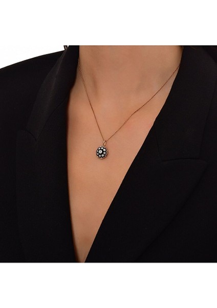 0.07 Karat Gül Elmas Kolye