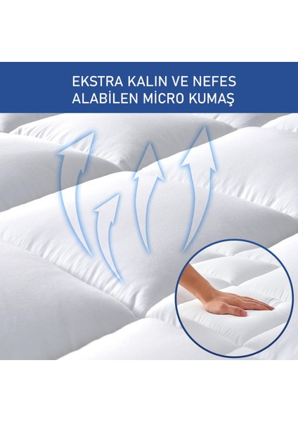 Yatak Pedi Yatakşiltesi Full Kenar Fitted 400 gr Iç Dolgusu Silikon Elyaf Uyku Pedi Yatak Koruyucu modelleri
