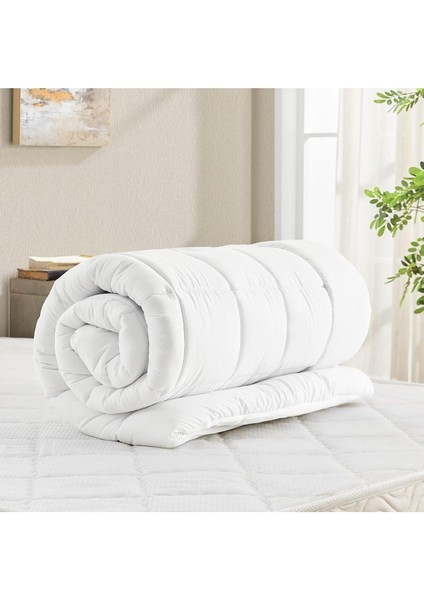 Yatak Pedi Yatakşiltesi Full Kenar Fitted 400 gr Iç Dolgusu Silikon Elyaf Uyku Pedi Yatak Koruyucu