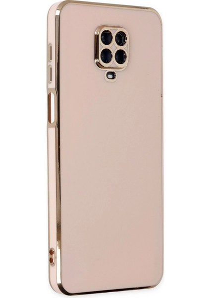Xiaomi Redmi Note 9 Pro Kılıf Volet Silikon - Pembe Glstd