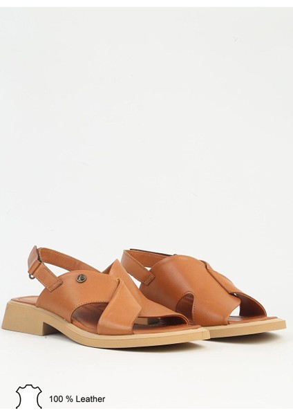 Taba Kadın Deri Sandalet PCK-5017