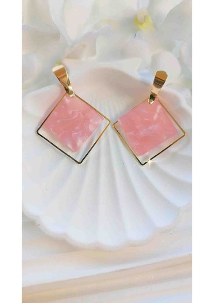 Çelik Baklava Model Mine Taşlı Küpe fiyatları