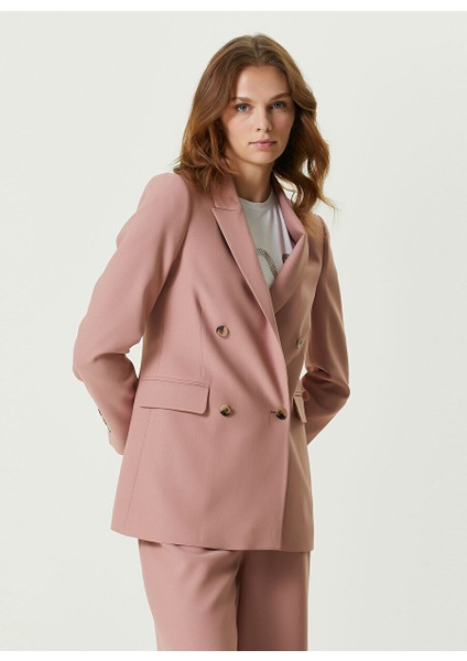 Pudra Rengi Kadın Kruvaze Slim Fit Ceket 1087421 modelleri