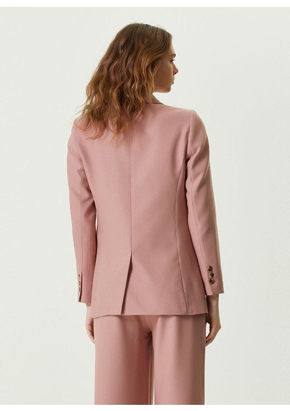 Pudra Rengi Kadın Kruvaze Slim Fit Ceket 1087421 indirimleri
