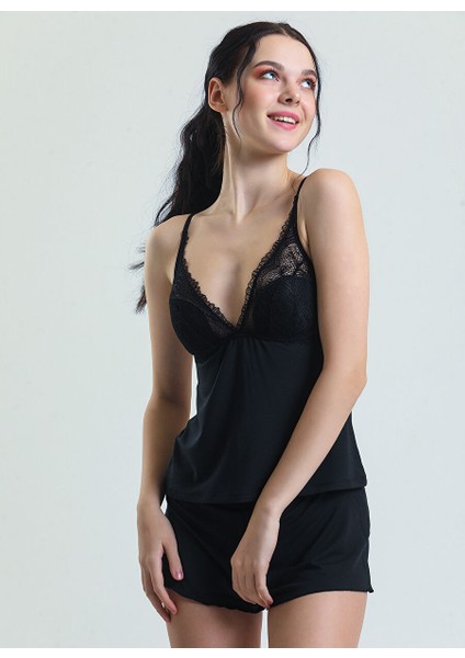 Siyah Kadın Babydoll 17378