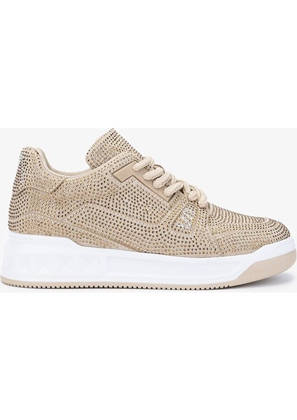 Timzy Kadın Nude Hakiki Deri Sneakers & Spor Ayakkabı