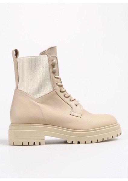 Ekru Kadın Deri Bot 30862 Zn Urban (K)