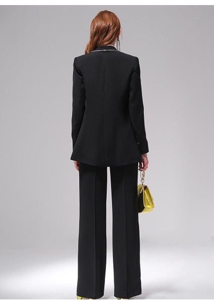 Renk Bloklu Parlak Taşlı Blazer Ceket fırsatları