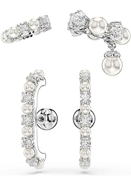 5691715 Swarovski Küpe Matrıx:ec Set Pearl Whıte/rhs