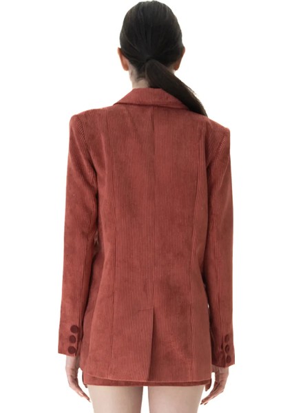 Velvet Kiremit Blazer Ceket modelleri