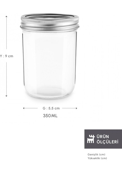 x Refika'dan Boyunsuz Kavanoz 350 Ml fiyatları