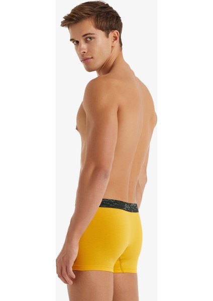 Erkek Pamuk Elastan Boxer 9555 - Sarı fiyatları