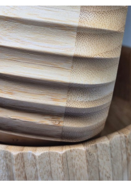 Bambu Yuvarlak Kase Curve Çerezlik Salata Kasesi Şık Sofralar modelleri
