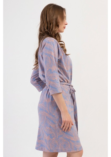 Kadın Kapri Kol Mavi Sabahlık C3T2N3O804 modelleri