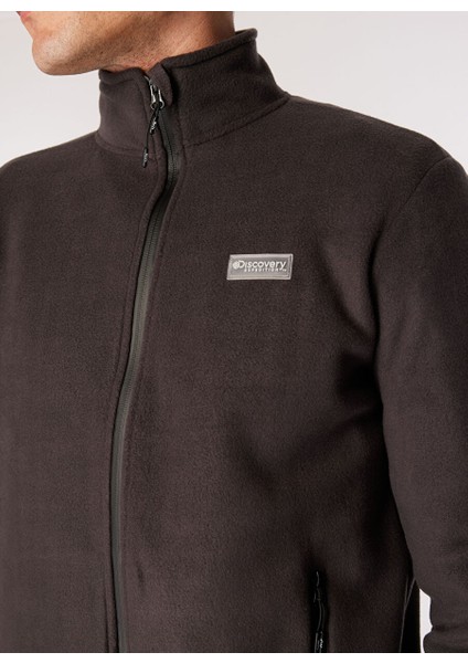 Antrasit Erkek Dik Yaka Basic Polar Sweatshırt D4WM-SWT3994