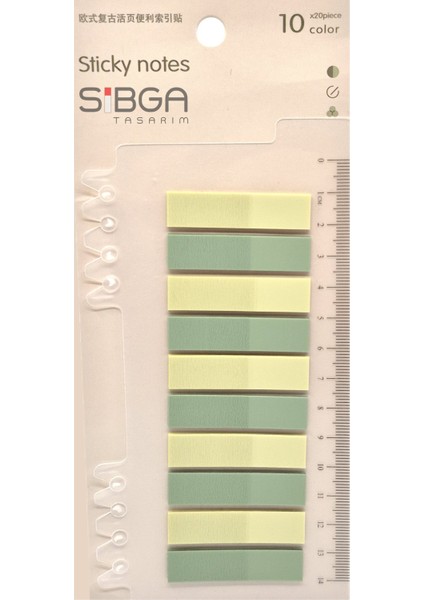 Şeffaf Renkli Postit Post-It Post It. Kitap Ayracı Ayraç Postit Sticker Not Kağıdı 200 Yaprak