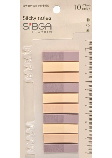 Şeffaf Renkli Postit Post-It Post It. Kitap Ayracı Ayraç Postit Sticker Not Kağıdı 200 Yaprak