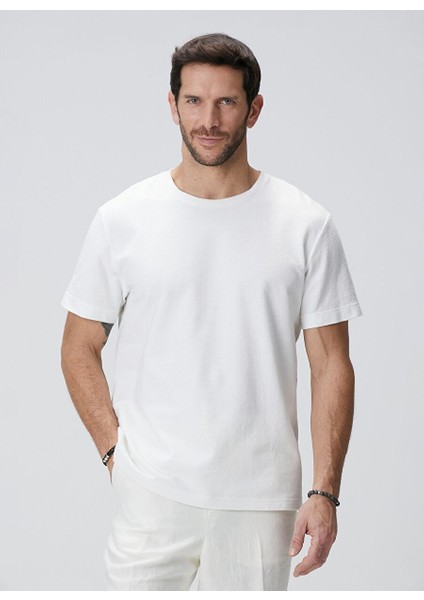 Ekru Erkek Comfort Fit T-Shirt 1093863 fiyatları