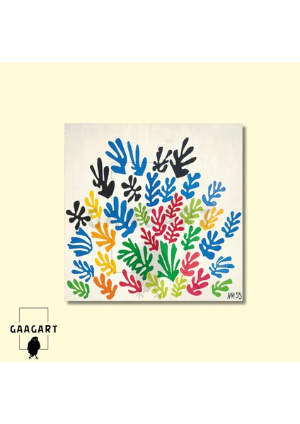 Kare Kanvas Tablo Ünlü Eserler Henri Matisse-La Gerbe modelleri