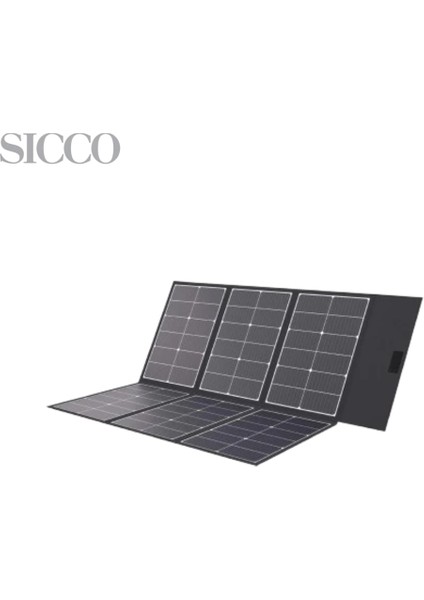 Sicco - Antfea 250W Yüksek Güçlü Katlanabilir Taşınabilir Güneş Paneli - Kamp, Karavan