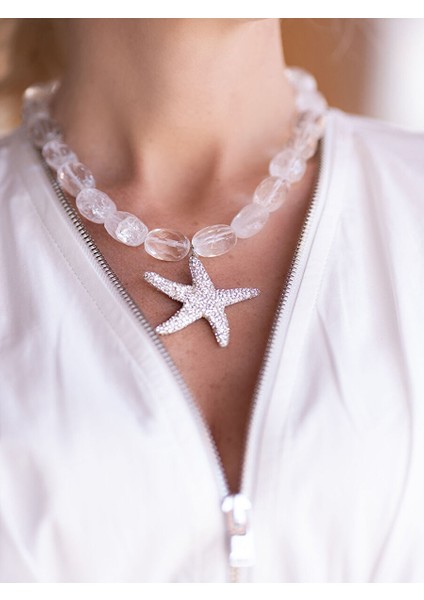 Royal Crystal White Sea Star Kolye fiyatları