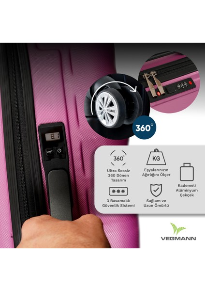 Tartılı Scavel Violet 3 Lü Valiz Seti indirimleri